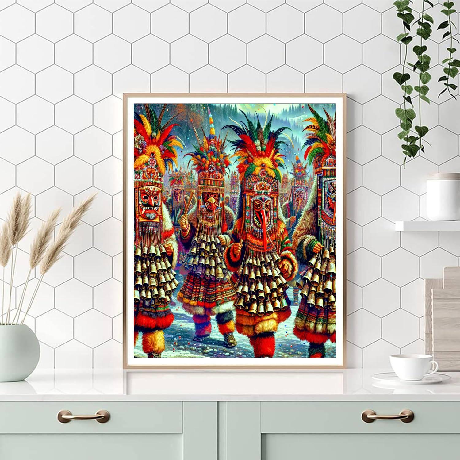 Kukeri Festival - Bulgaria DIY Paint By Numbers