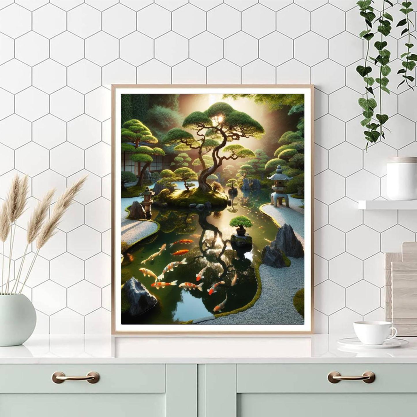Enchanted Japanese Garden DIY Paint By Numbers