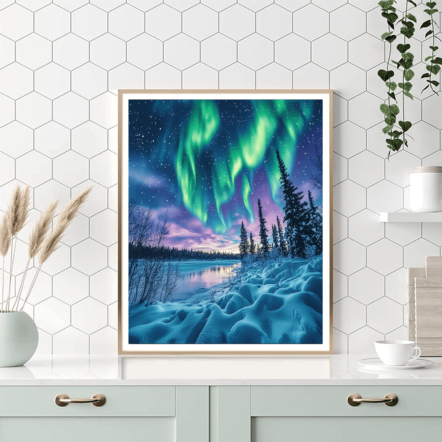 Northern Lights - Lapland Numbered Painting Kits