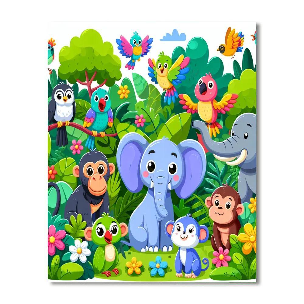 Adventures With Animal Friends Paint By Number