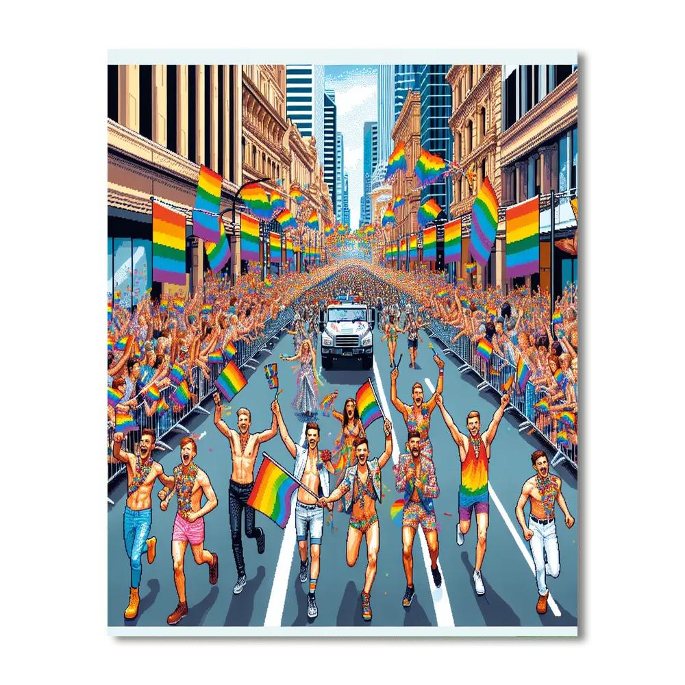 Gay Pride Parade - Australia DIY Paint By Numbers