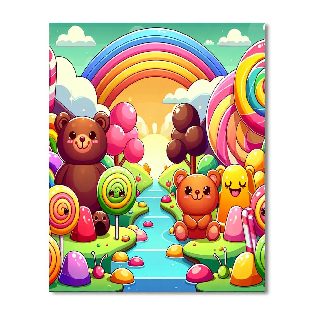 Delightful Candy Kingdom Painting Number Kit