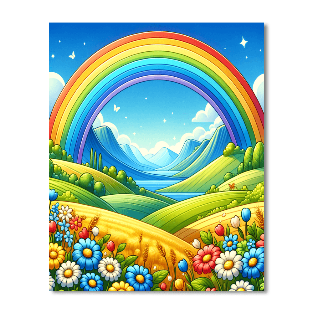 Under The Rainbow Numbered Painting Kits