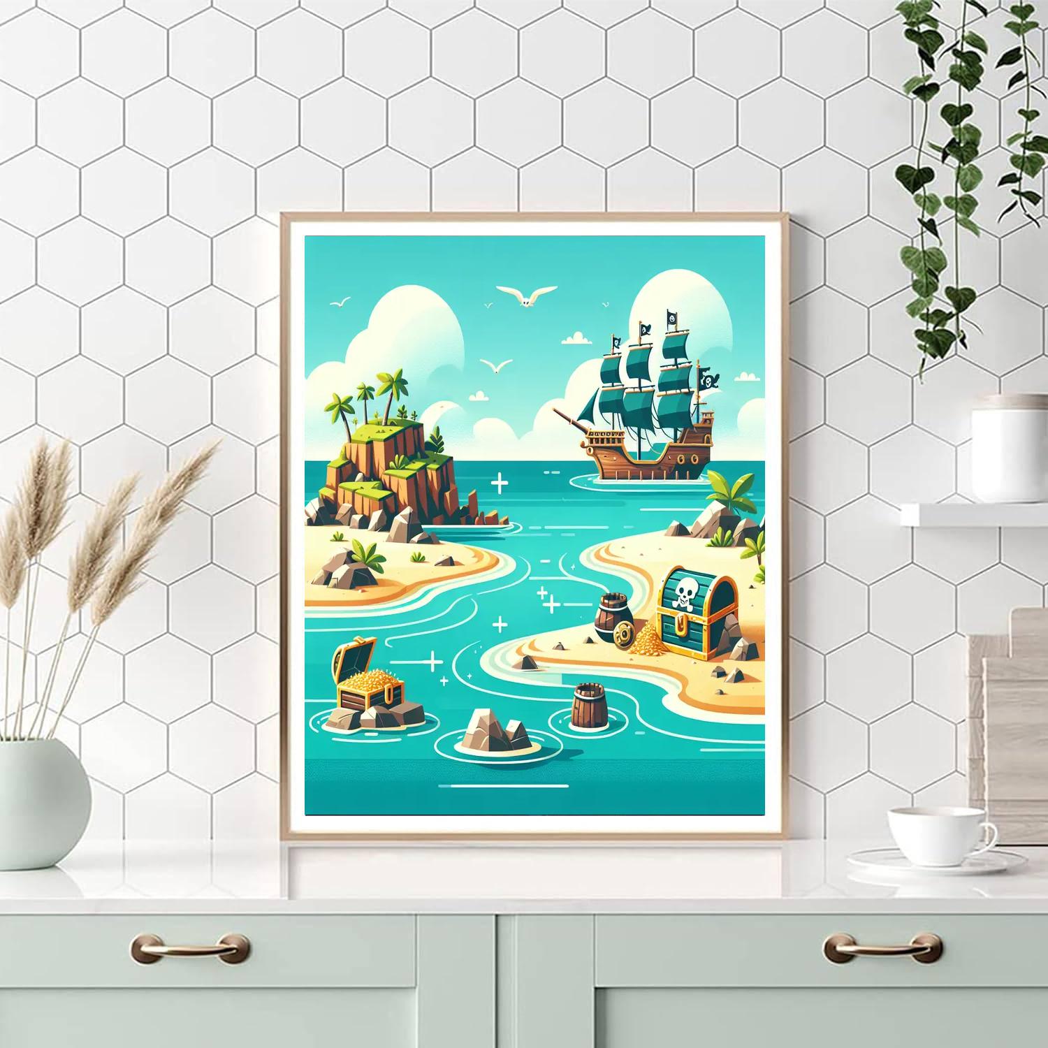 Pirate's Hideout Numbered Painting Kits