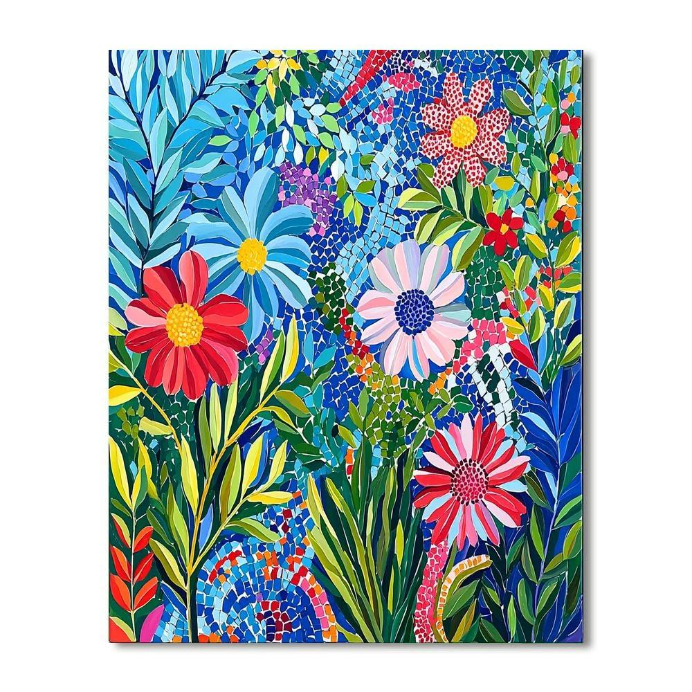 Henri Matisse Inspired Mosaic Garden  Paint By Color