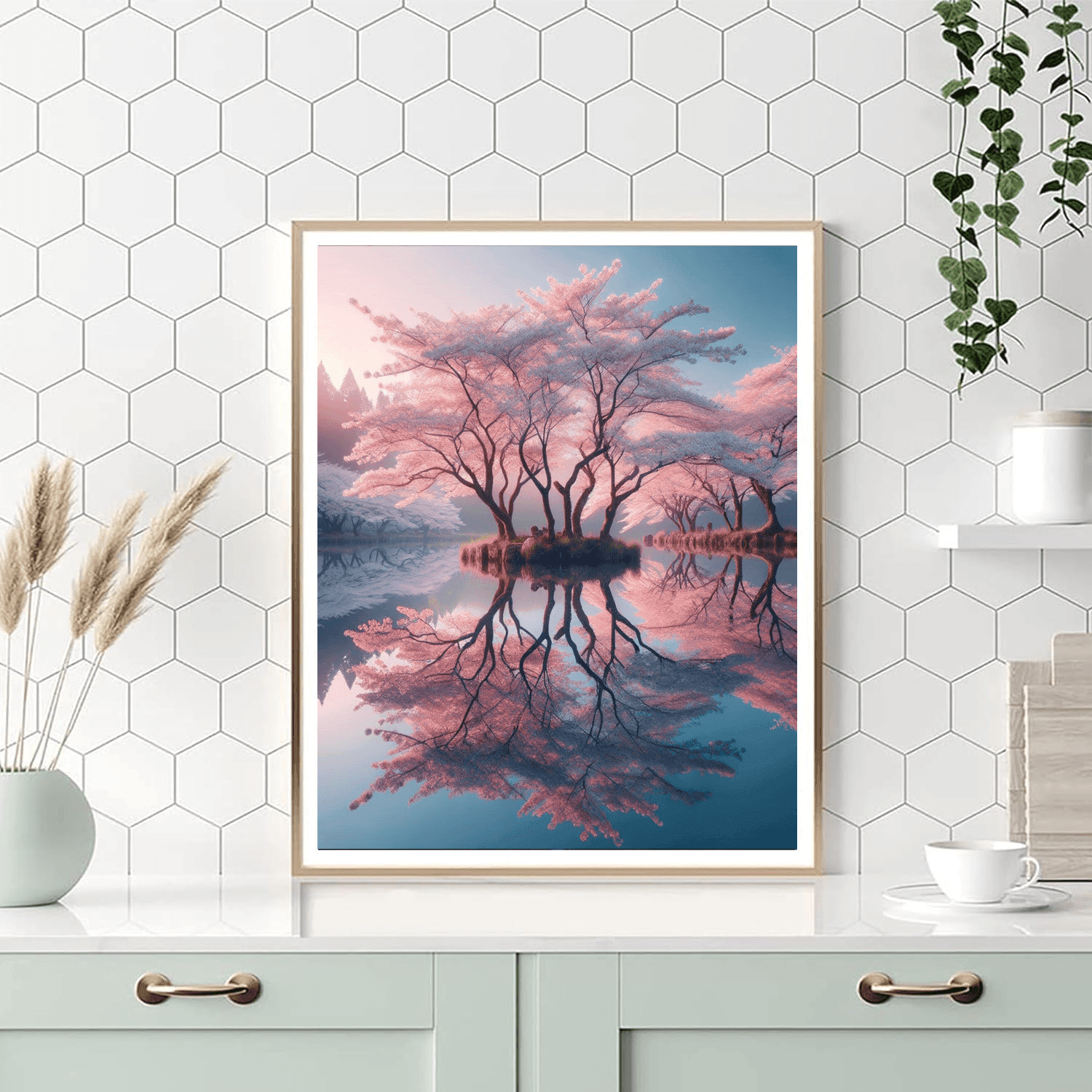 Sakura Reflections DIY Paint By Numbers