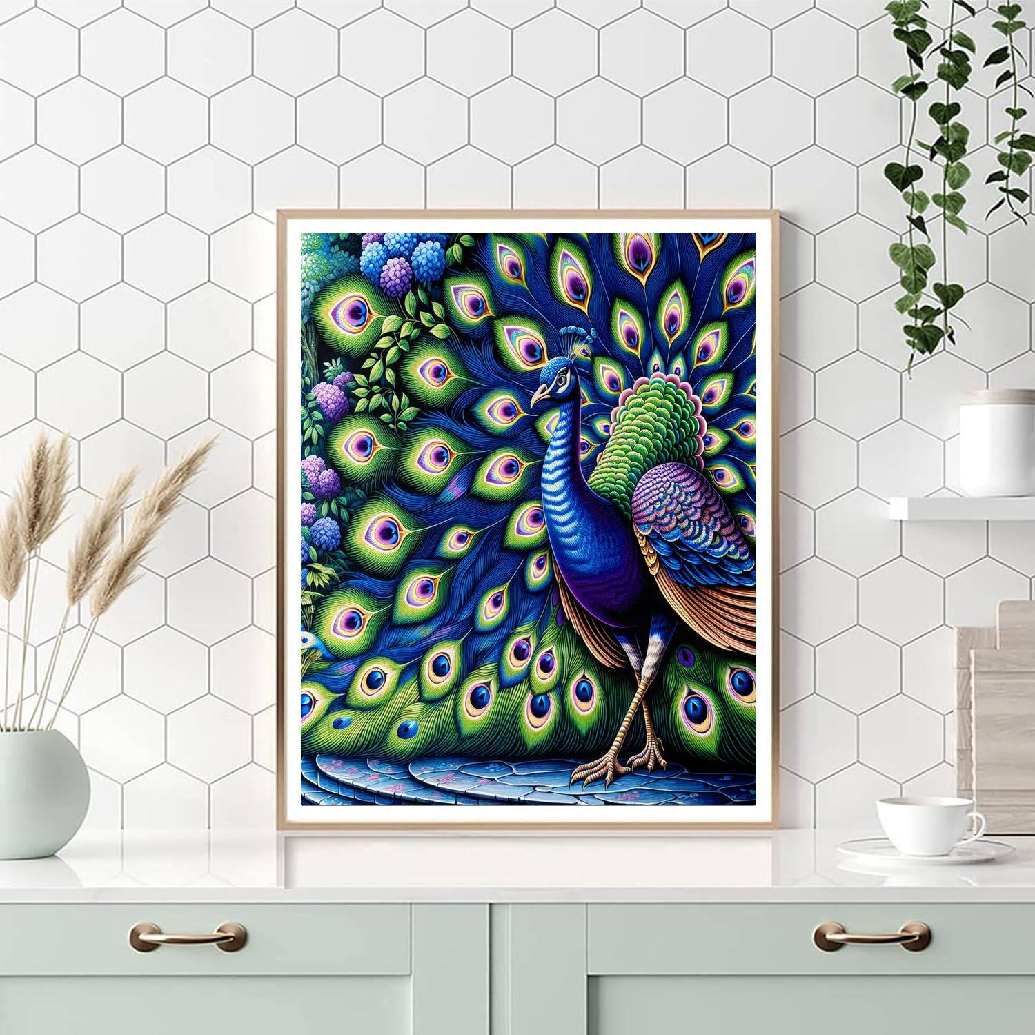 Royal Peafowl Majesty DIY Paint By Numbers