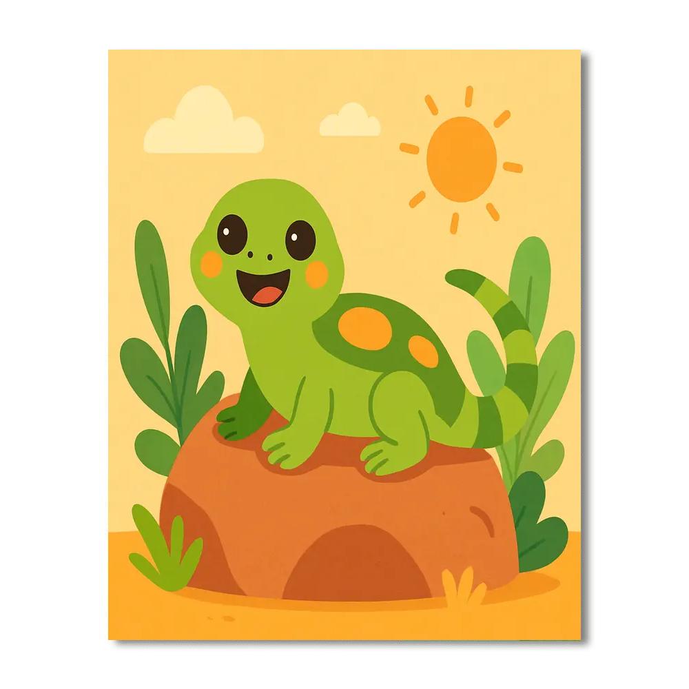 Curious Little Lizard DIY Paint By Numbers