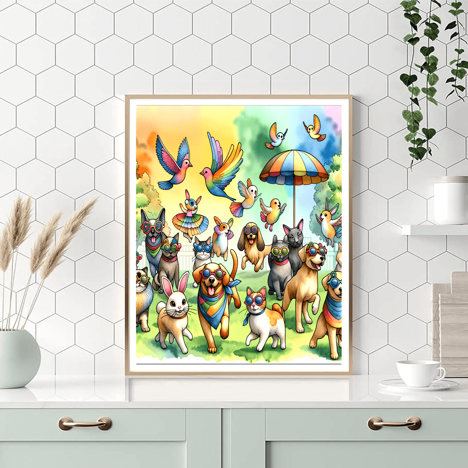 Adorable Pet Parade Paint By Color