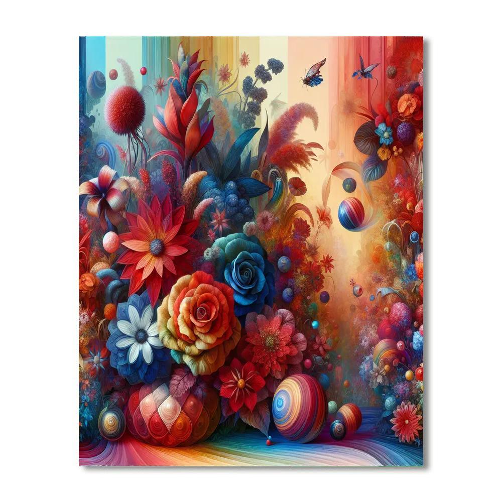 Whimsical Garden Joy Numbered Painting Kits