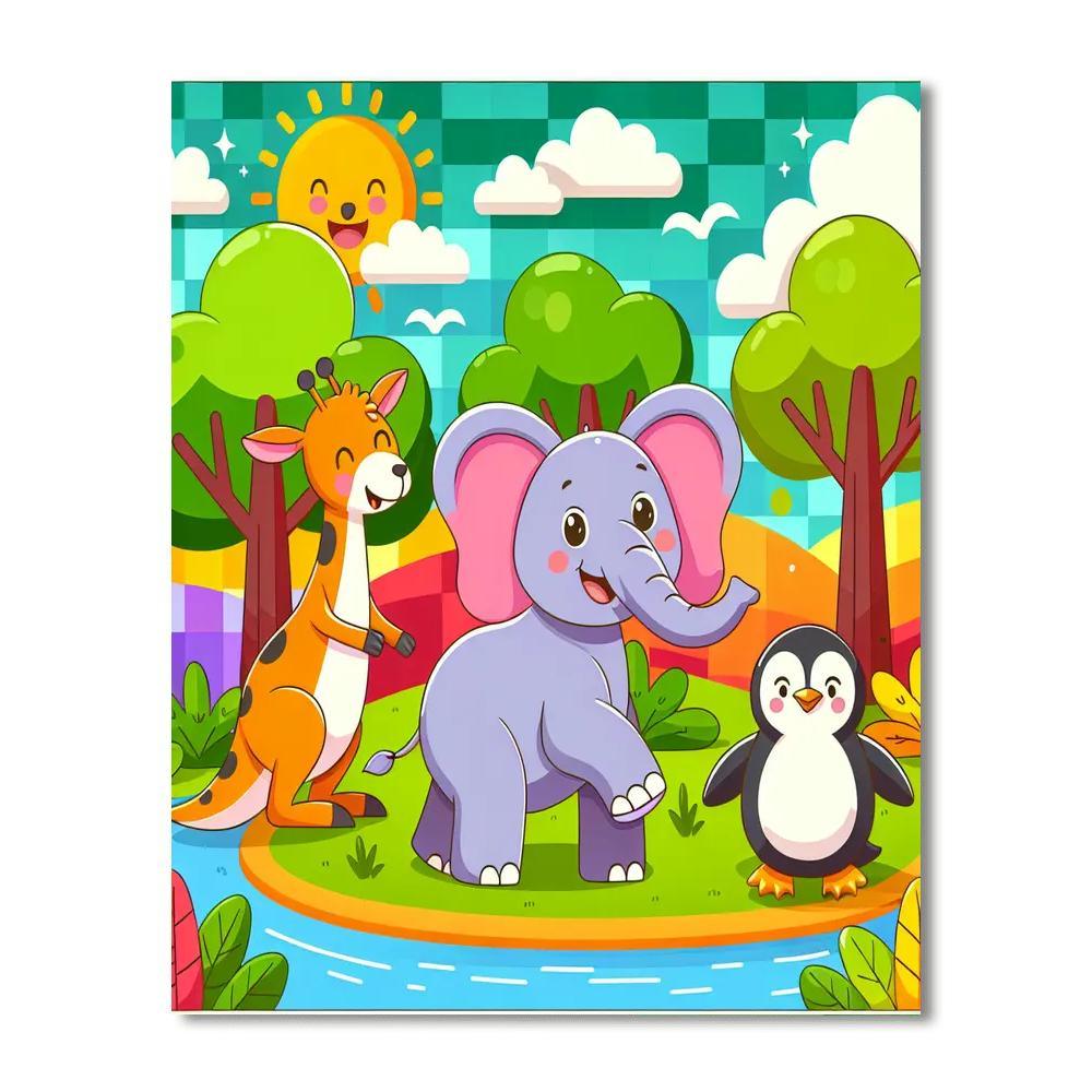 Animal Kingdom Fun Paint By Number