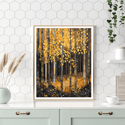 Gustav Klimt Inspired Klimt's Enchanted Forest  Paint By Numbers Kits