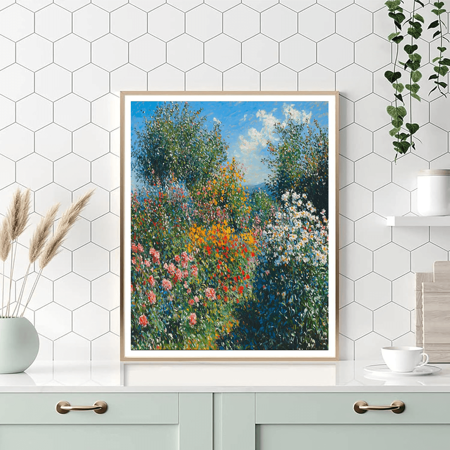 Claude Monet Inspired Garden Symphony  Paint By Numbers