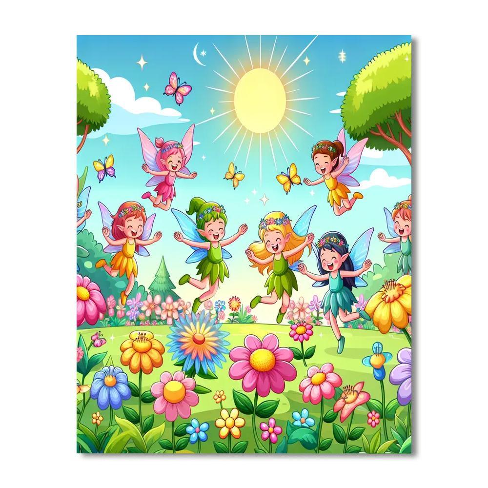 Fun With Fairy Friends Paint By Number