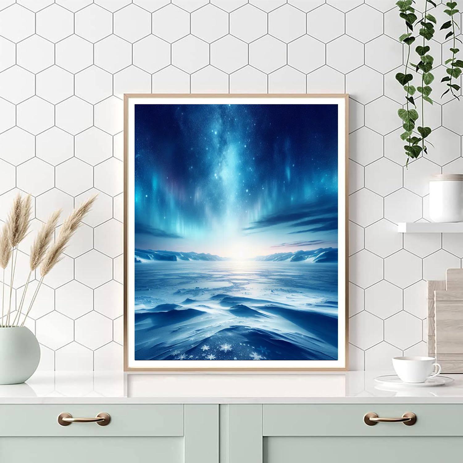 Glistening Polar Landscape DIY Paint By Numbers