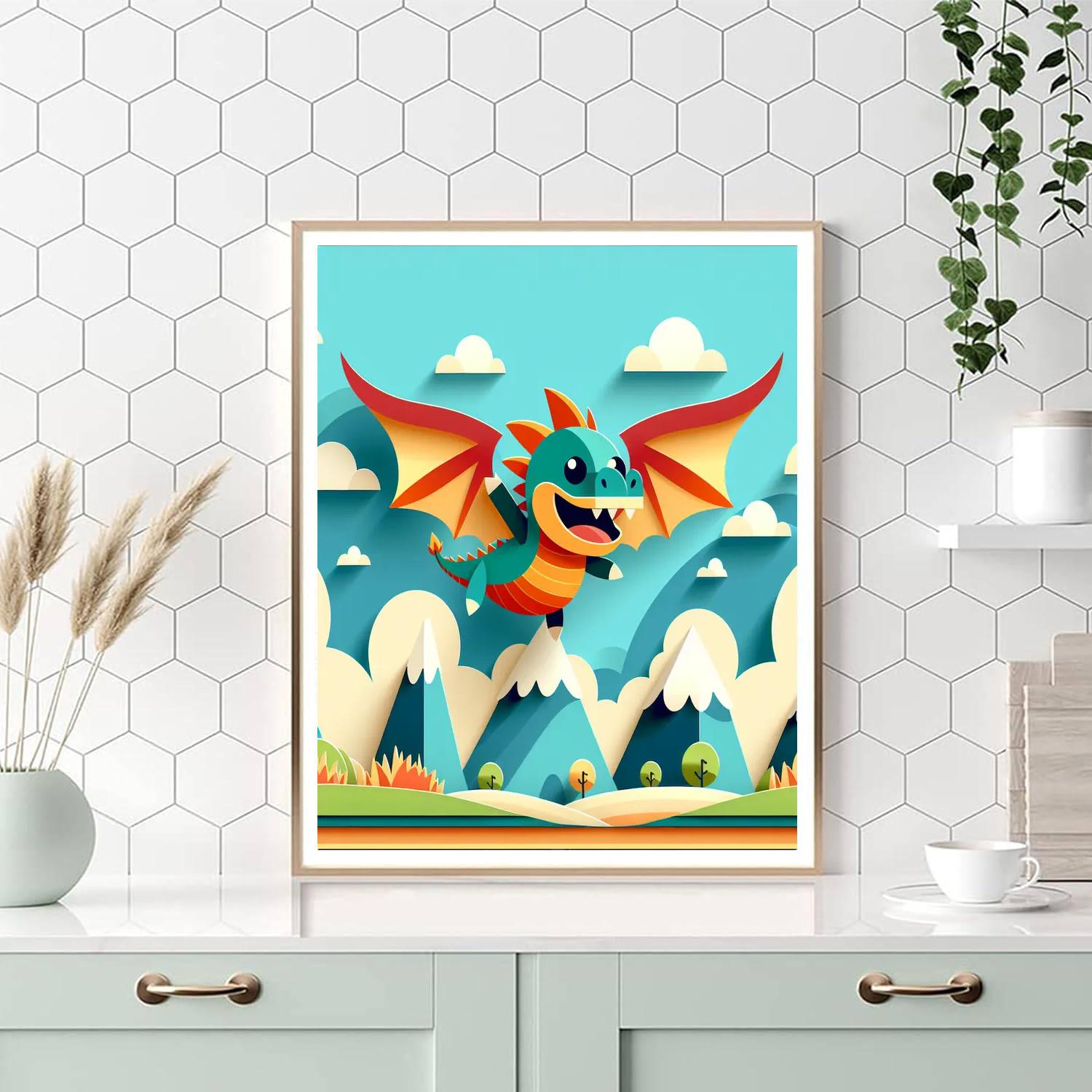 Dashing Dragon Adventure Number Painting