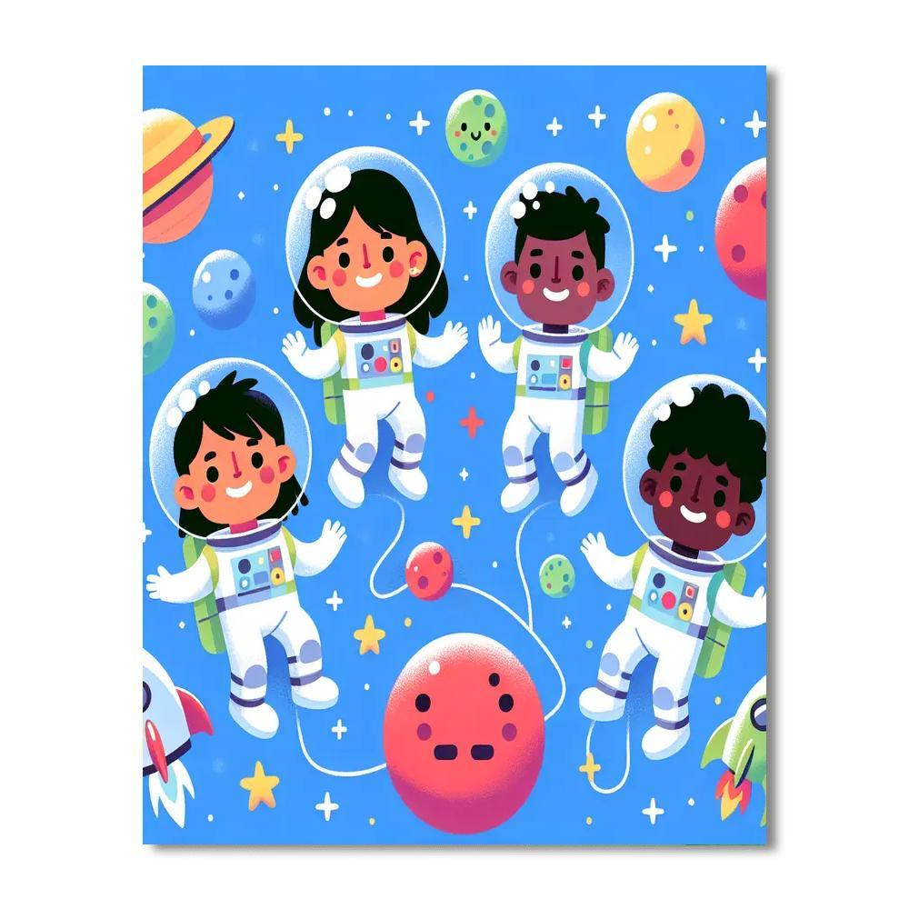 Fantasy Space Adventure Paint By Number