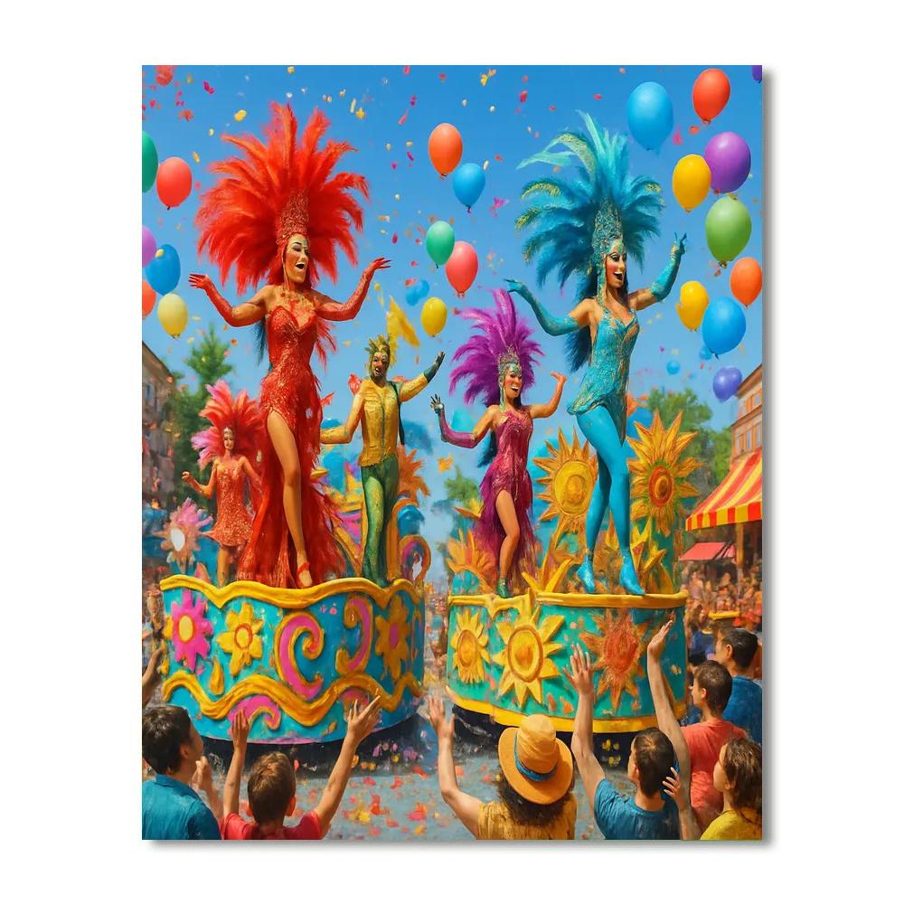 Fasching Carnival Painting Number Kit