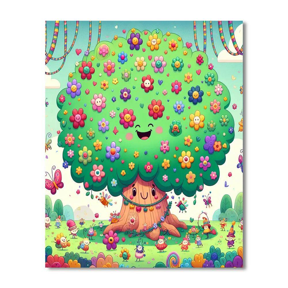 Magical Fairytale Tree Numbered Painting Kits