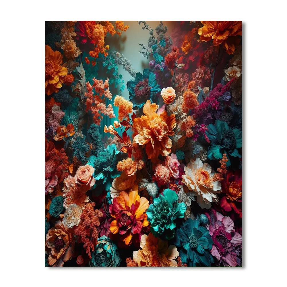 Bohemian Floral Burst Paint By Numbers Kits