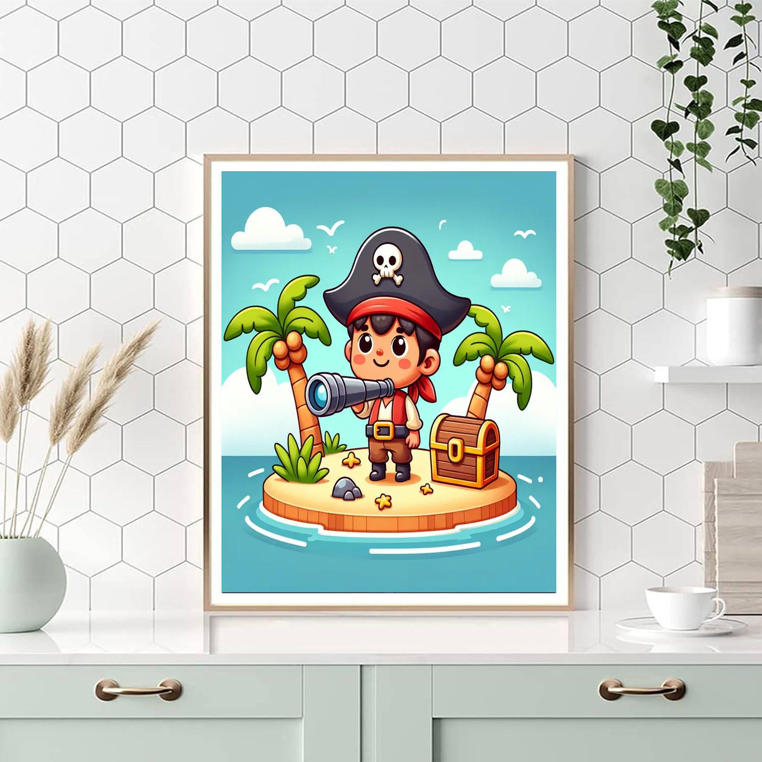 Island Pirate Expedition DIY Paint By Numbers