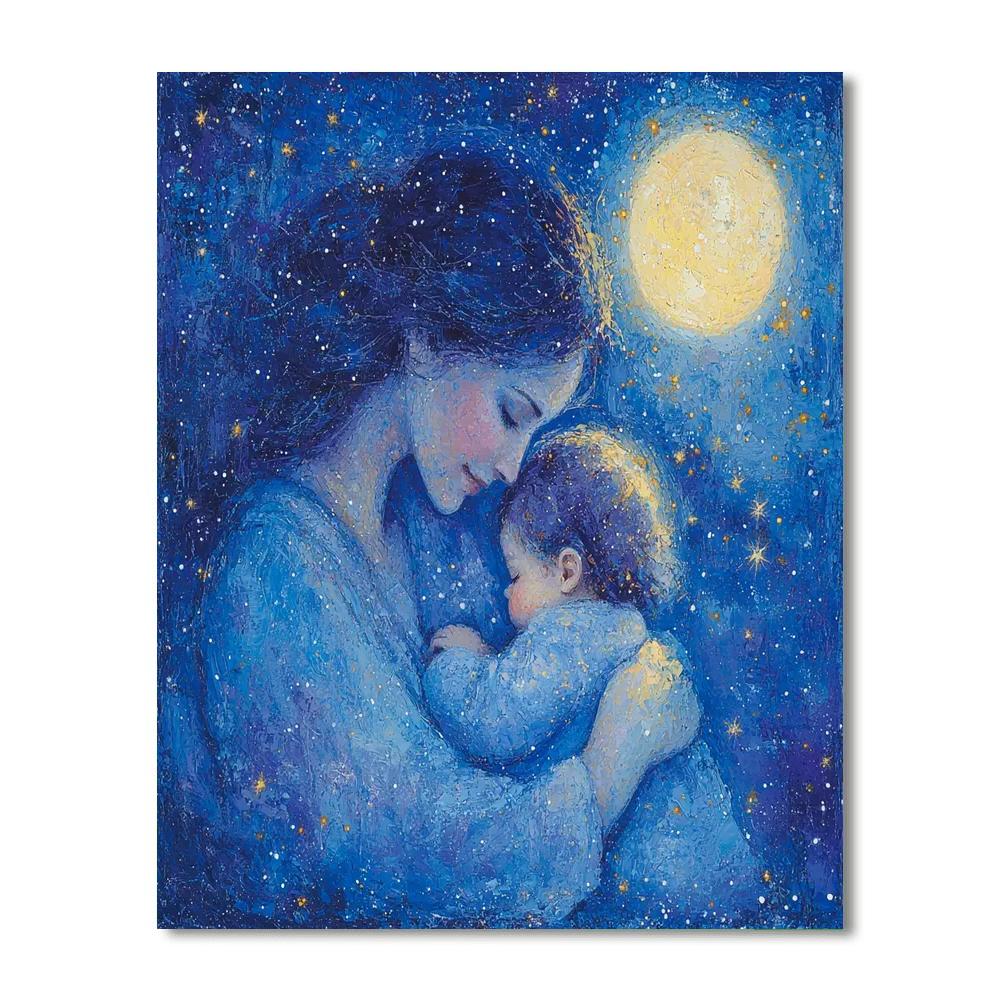 Mother's Joyful Lullaby Painting Number Kit