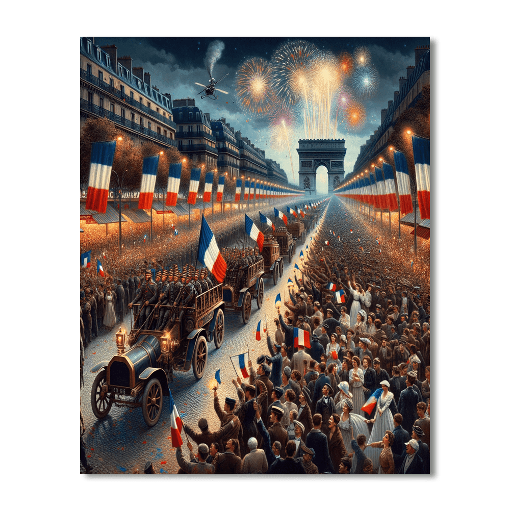 Bastille Day - France Paint By Numbers Art