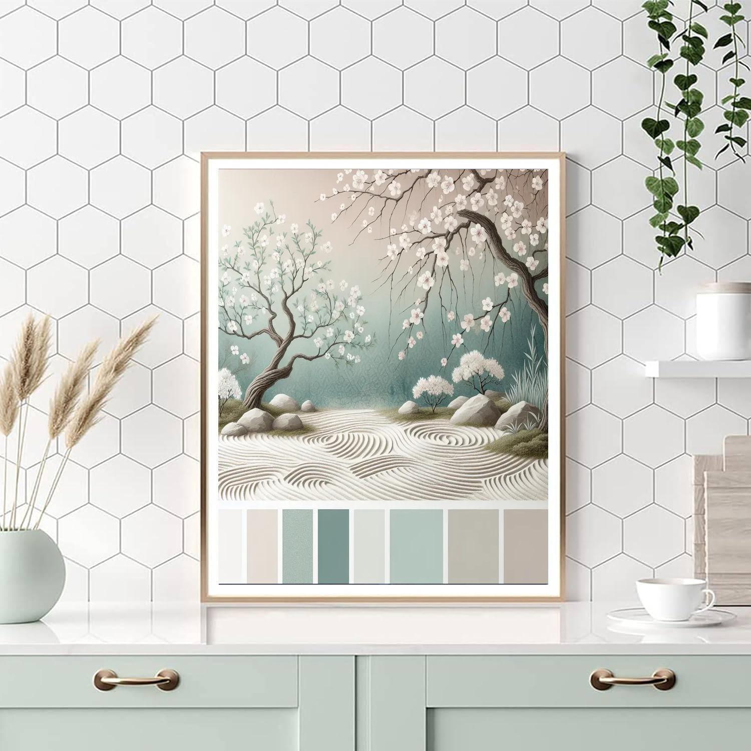 Peaceful Zen Garden Bliss Painting Number Kit