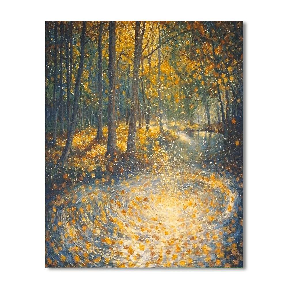 Georges Seurat Inspired Whispers Of Autumn Symphony  Paint By Color