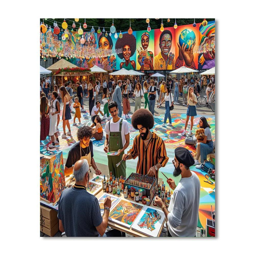 Zürich Festival - Switzerland - DIY Painting By Numbers Kit - Artistry Rack