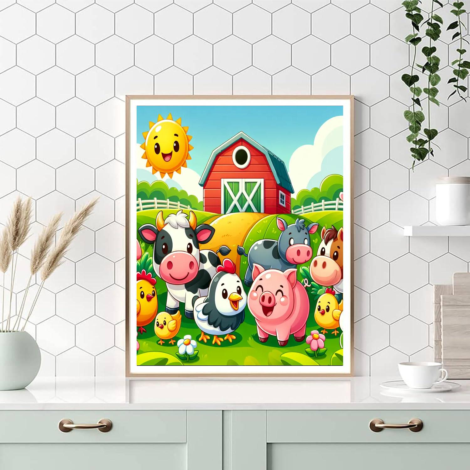 Fun In The Farm DIY Paint By Numbers