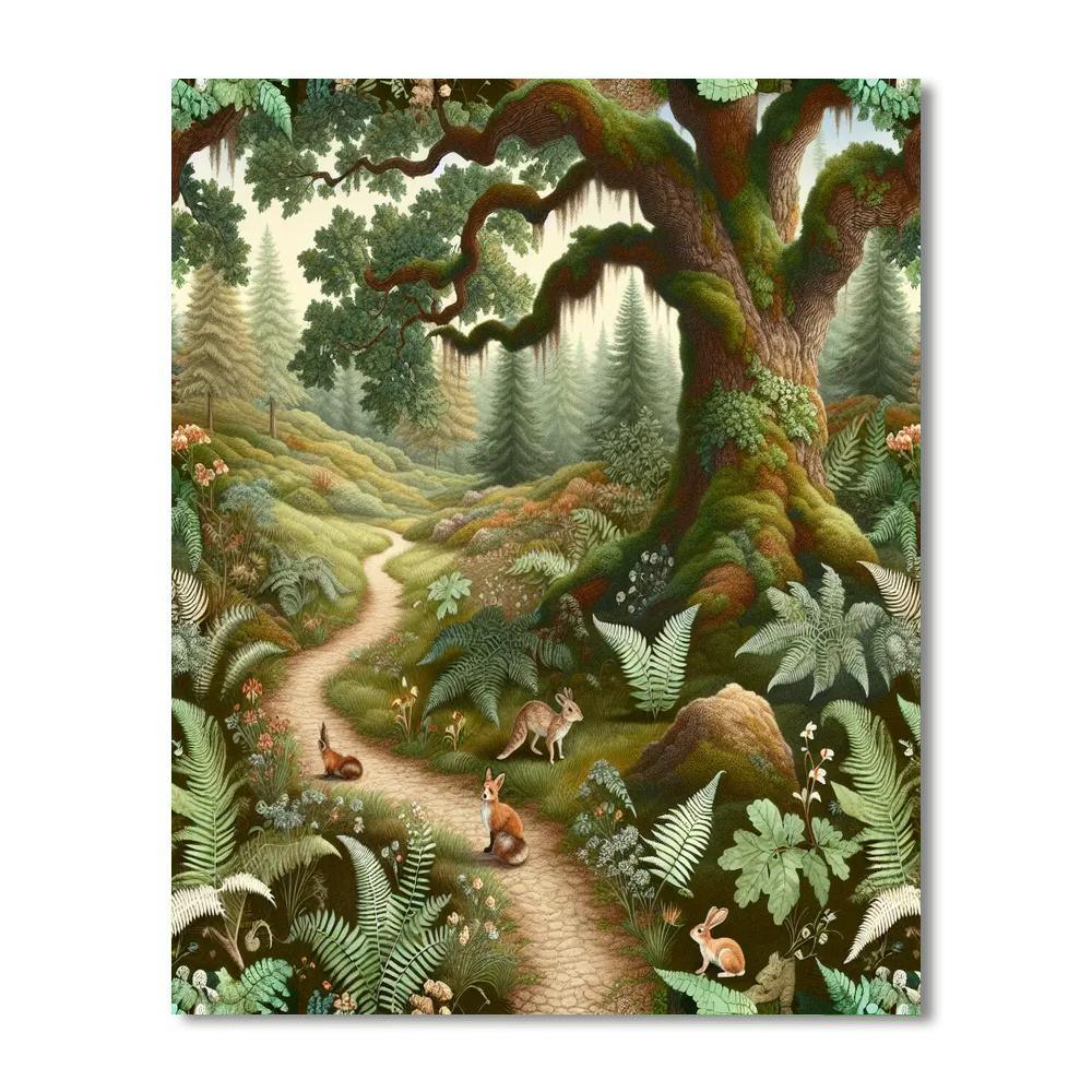 Whimsical Forest Nook Paint By Color
