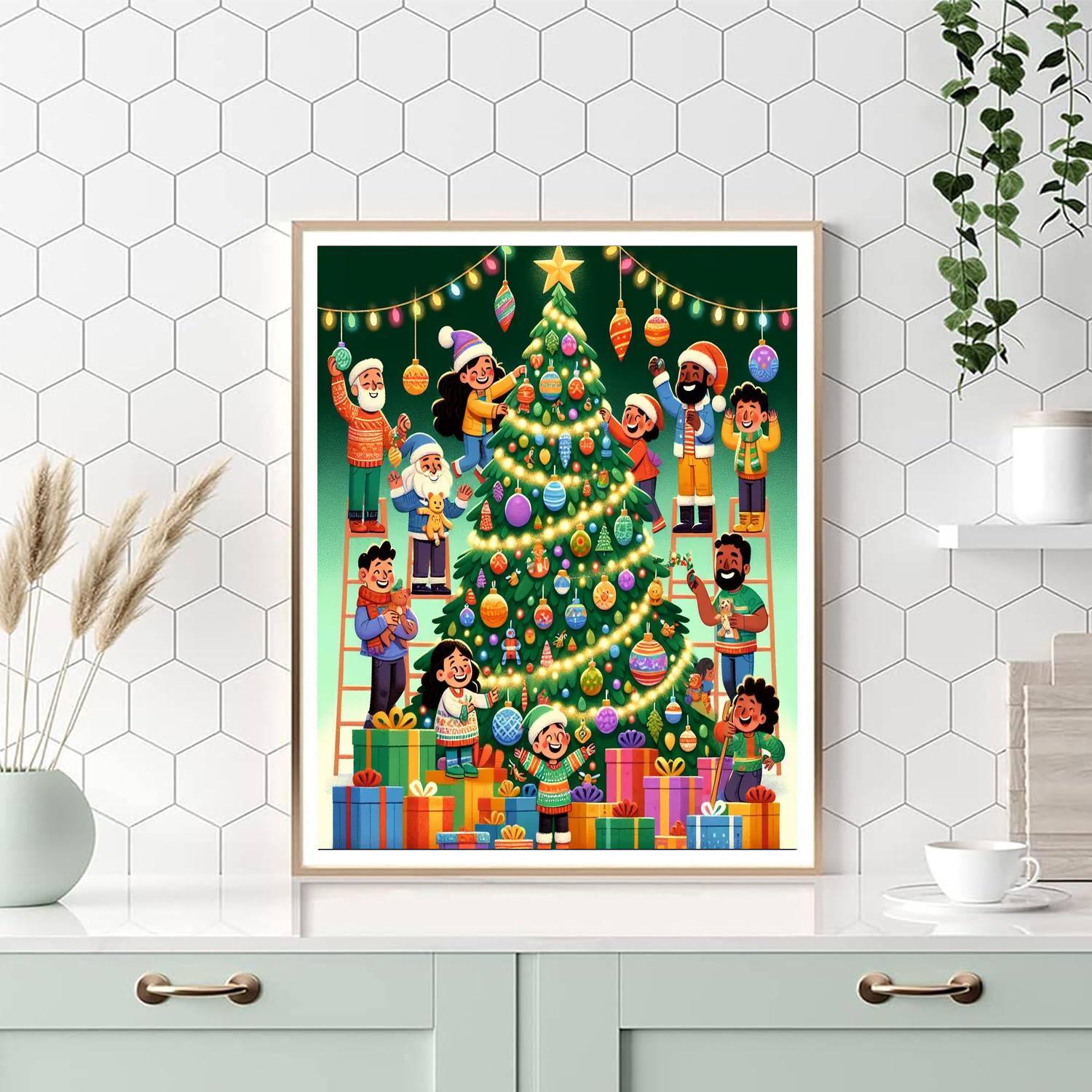Festive Holiday Joy Numbered Painting Kits