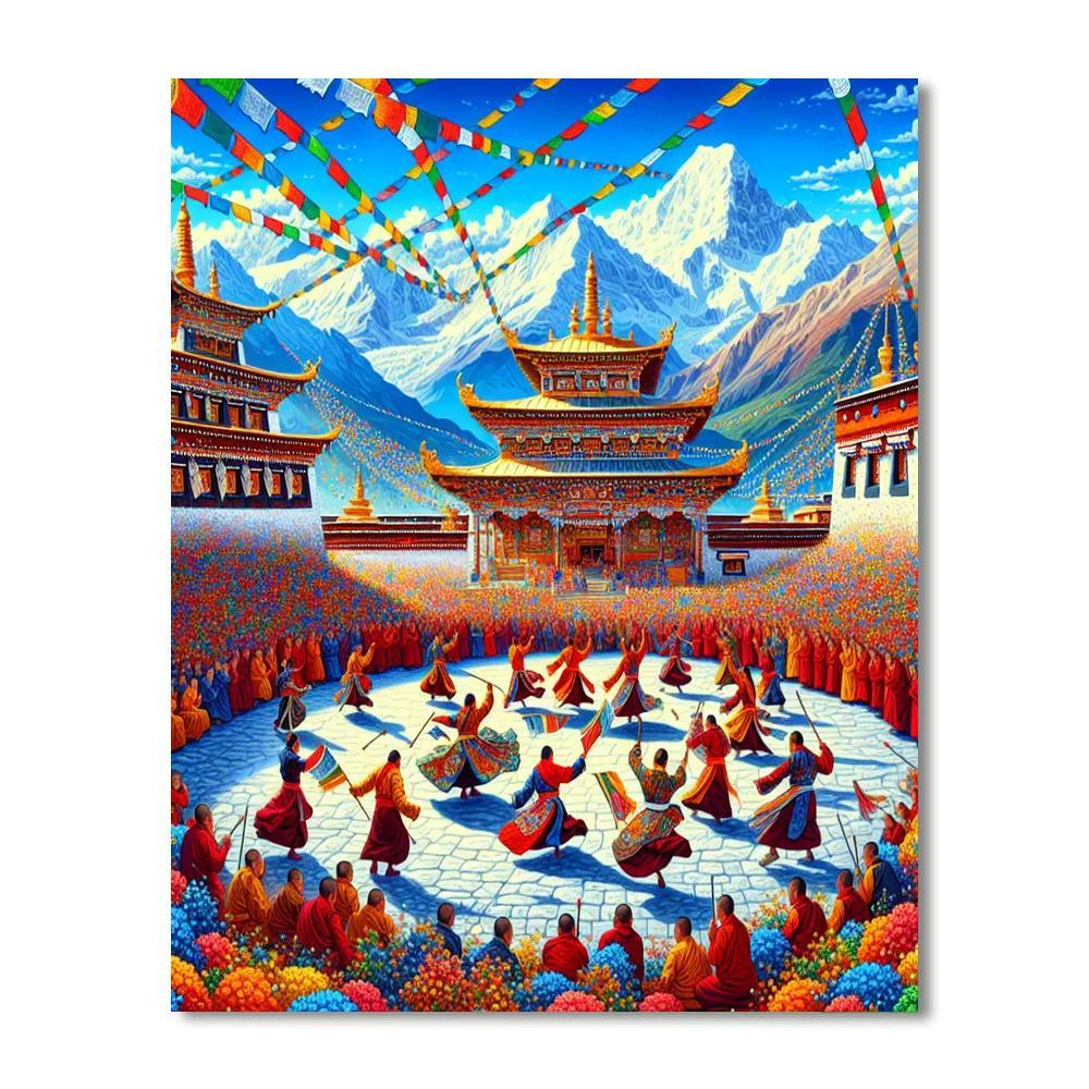 Losar Festival - Tibet Paint By Numbers Kits