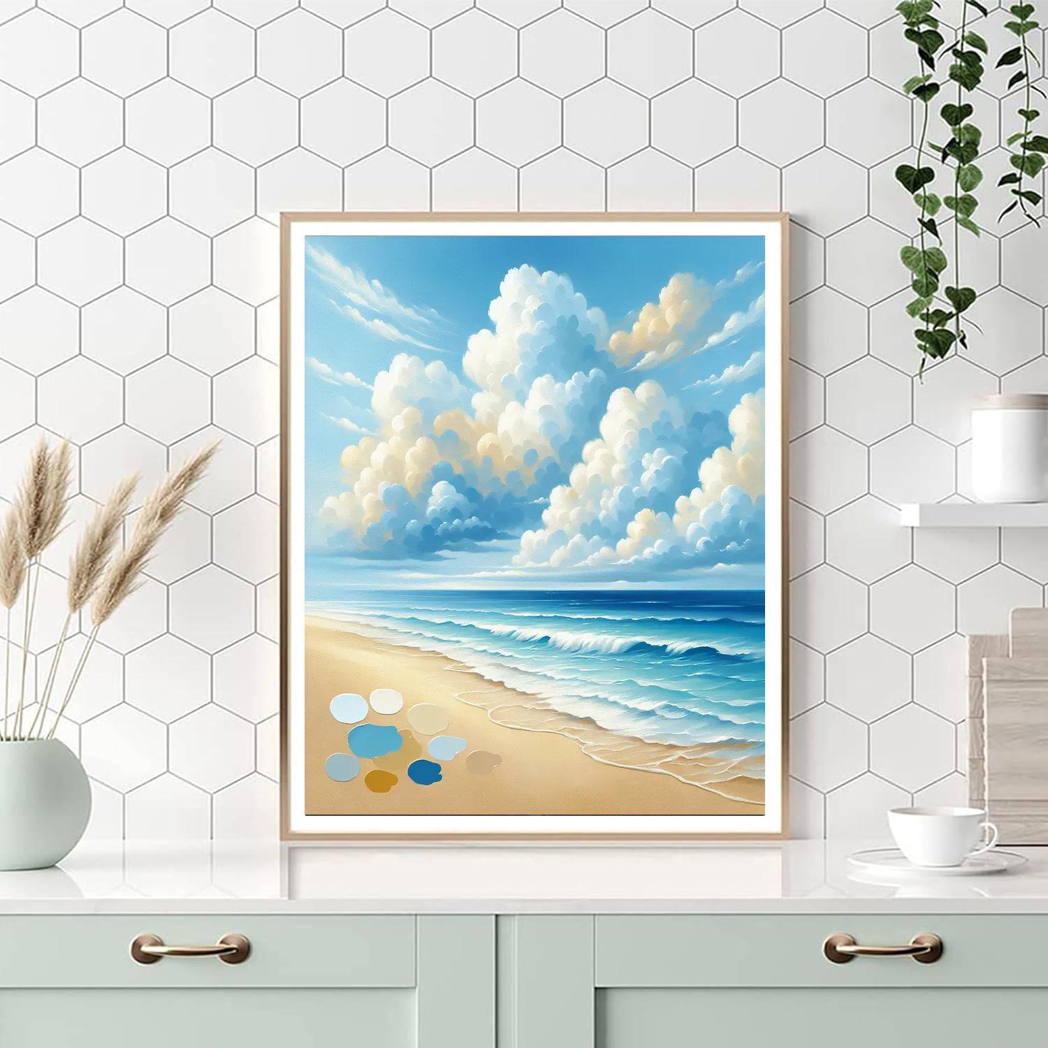 Timeless Coastal Serenity Painting Number Kit