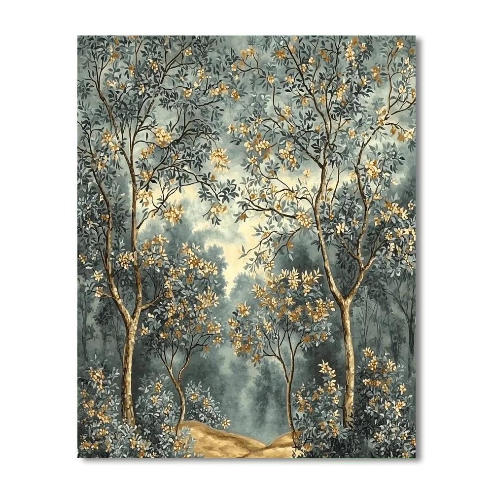 Leonardo Da Vinci Inspired Mystical Grove  Paint By Number