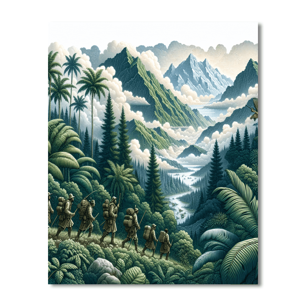 Wilderness Adventure Trek Paint By Color