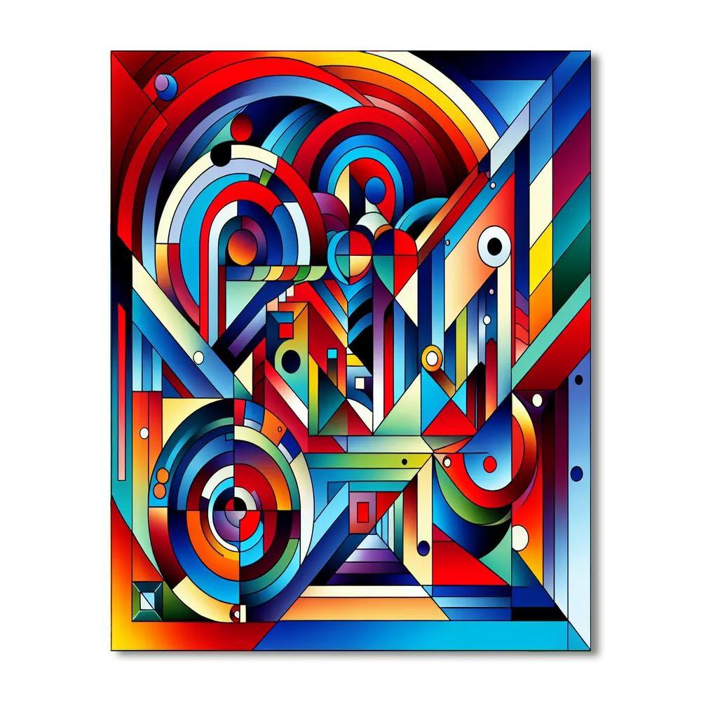 Harmony Of Shapes And Colors Paint By Numbers
