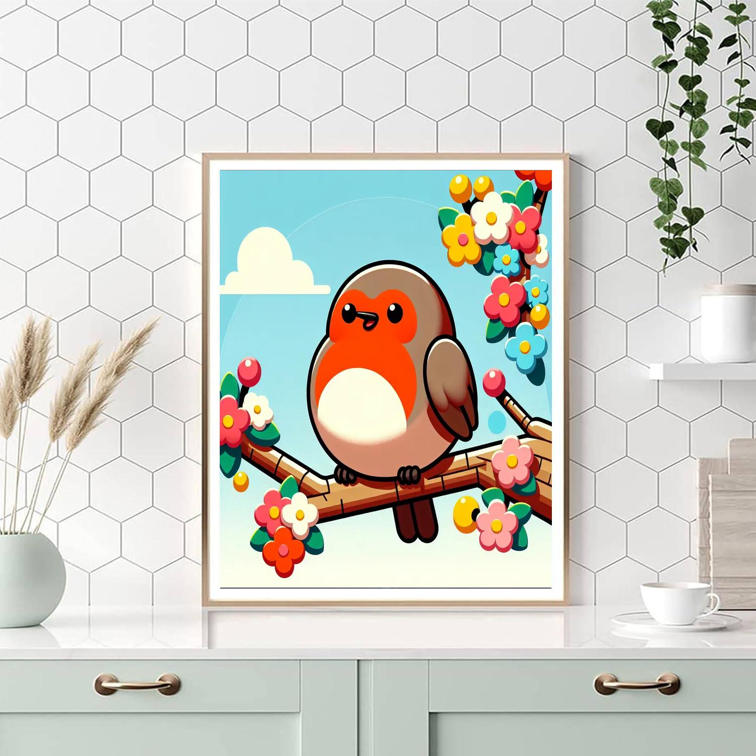 Chirpy Robin's Spring Morning Paint By Numbers Kits