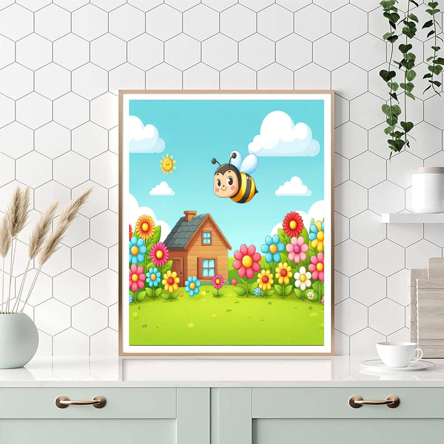 Busy Bee Farm Adventure Paint By Numbers Art