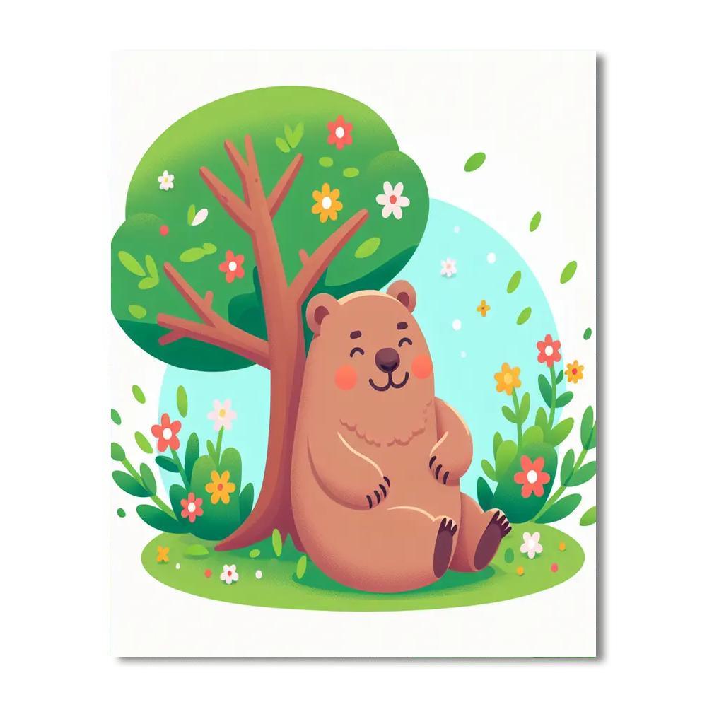 Whimsical Wombats Paint By Numbers Art