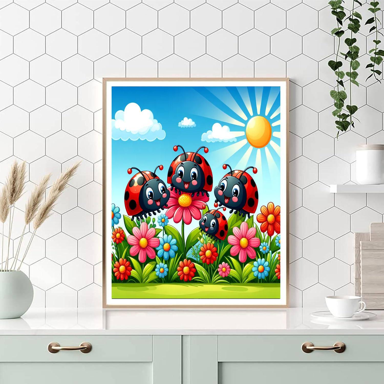 Lively Ladybugs Numbered Painting Kits
