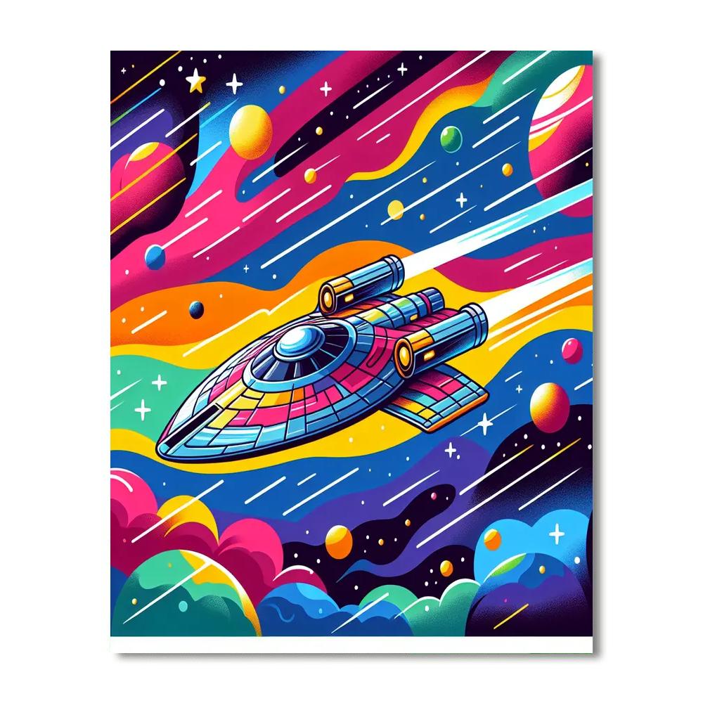 Galactic Galaxy Explorer Numbered Painting Kits