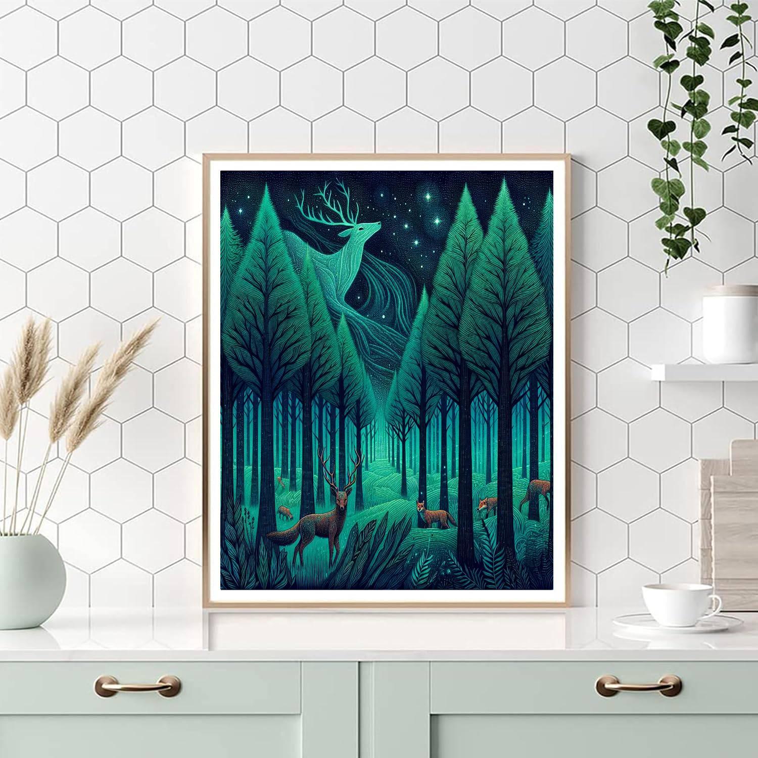 Mythical Woodland Retreat Paint By Numbers