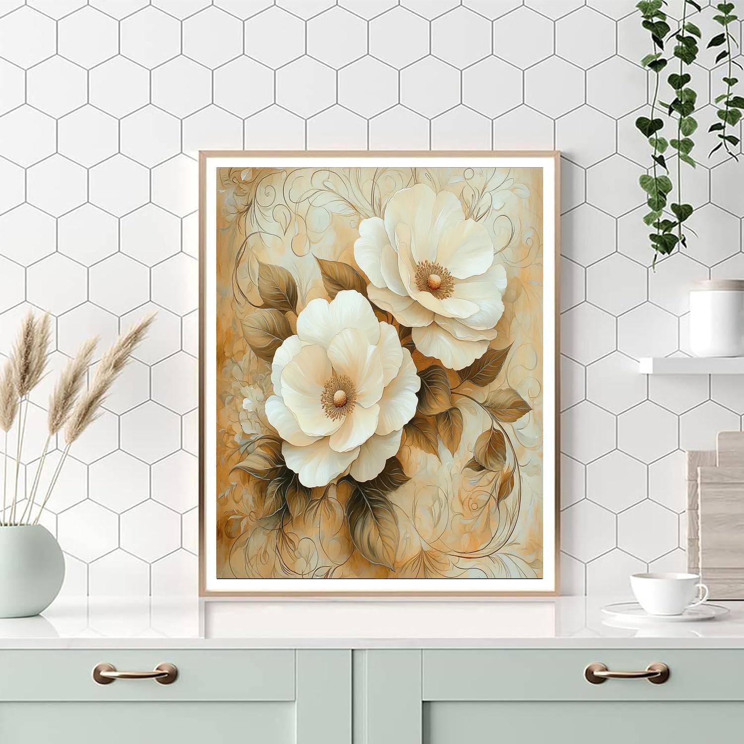 Alphonse Mucha Inspired Elysian Garden Dreams  DIY Paint By Numbers