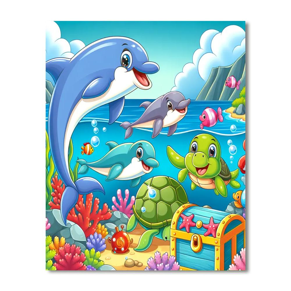 Aqua Adventure Number Painting