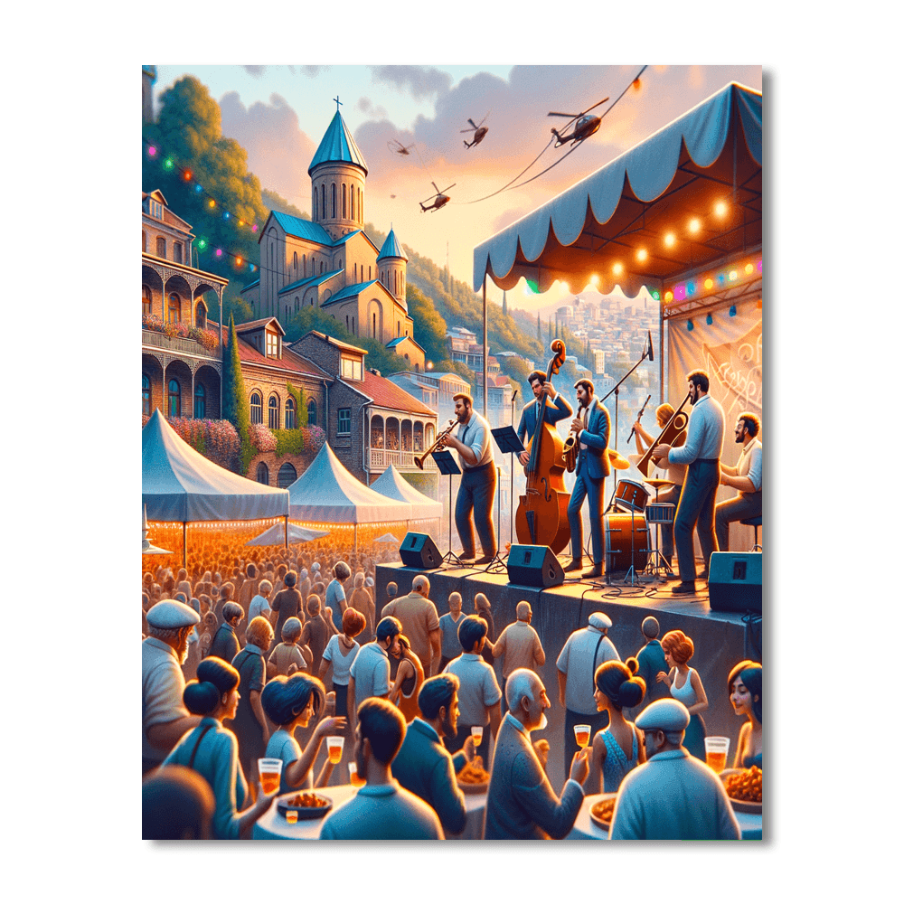 Tbilisi Jazz Festival - Tbilisi, Georgia Paint By Color