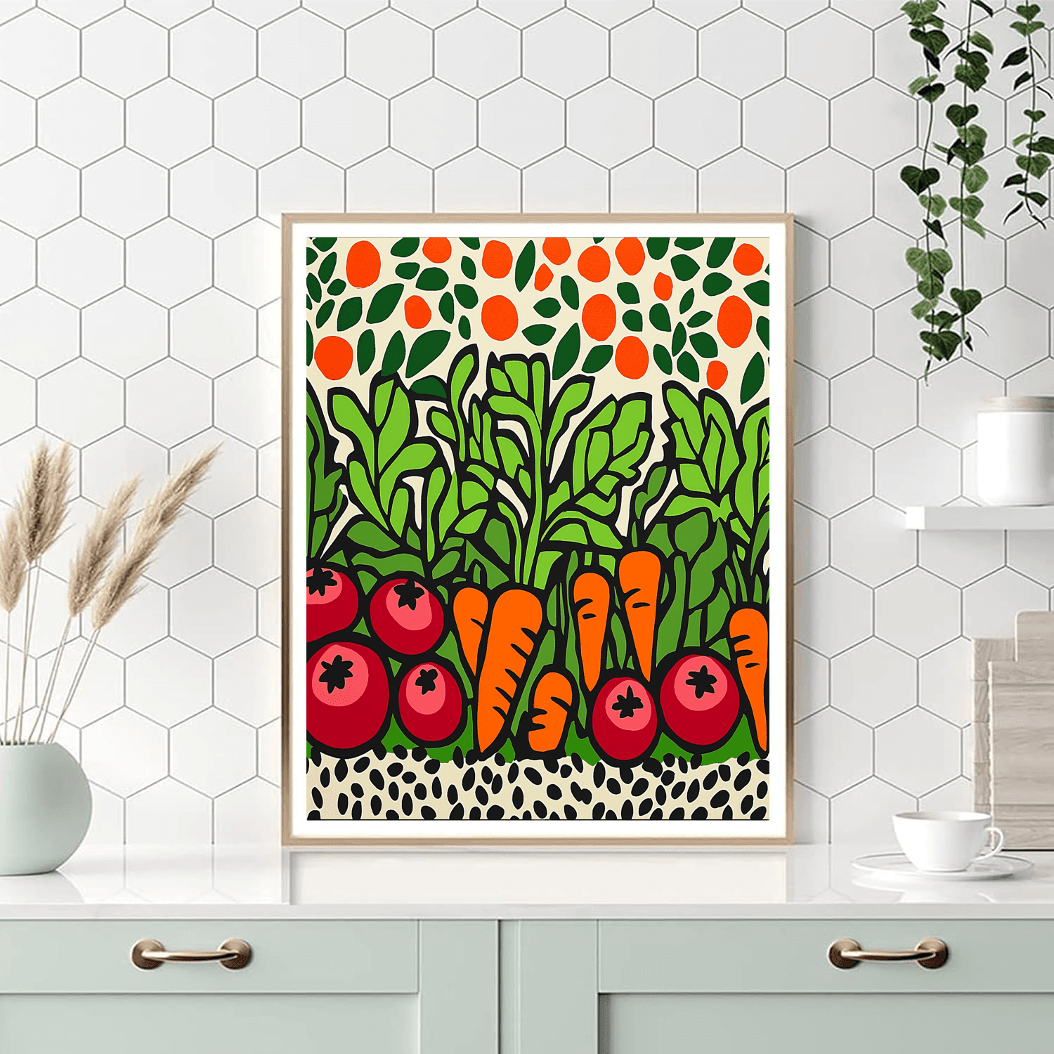 Matisse Inspired Charming Vegetable Garden - DIY Painting By Numbers Kit