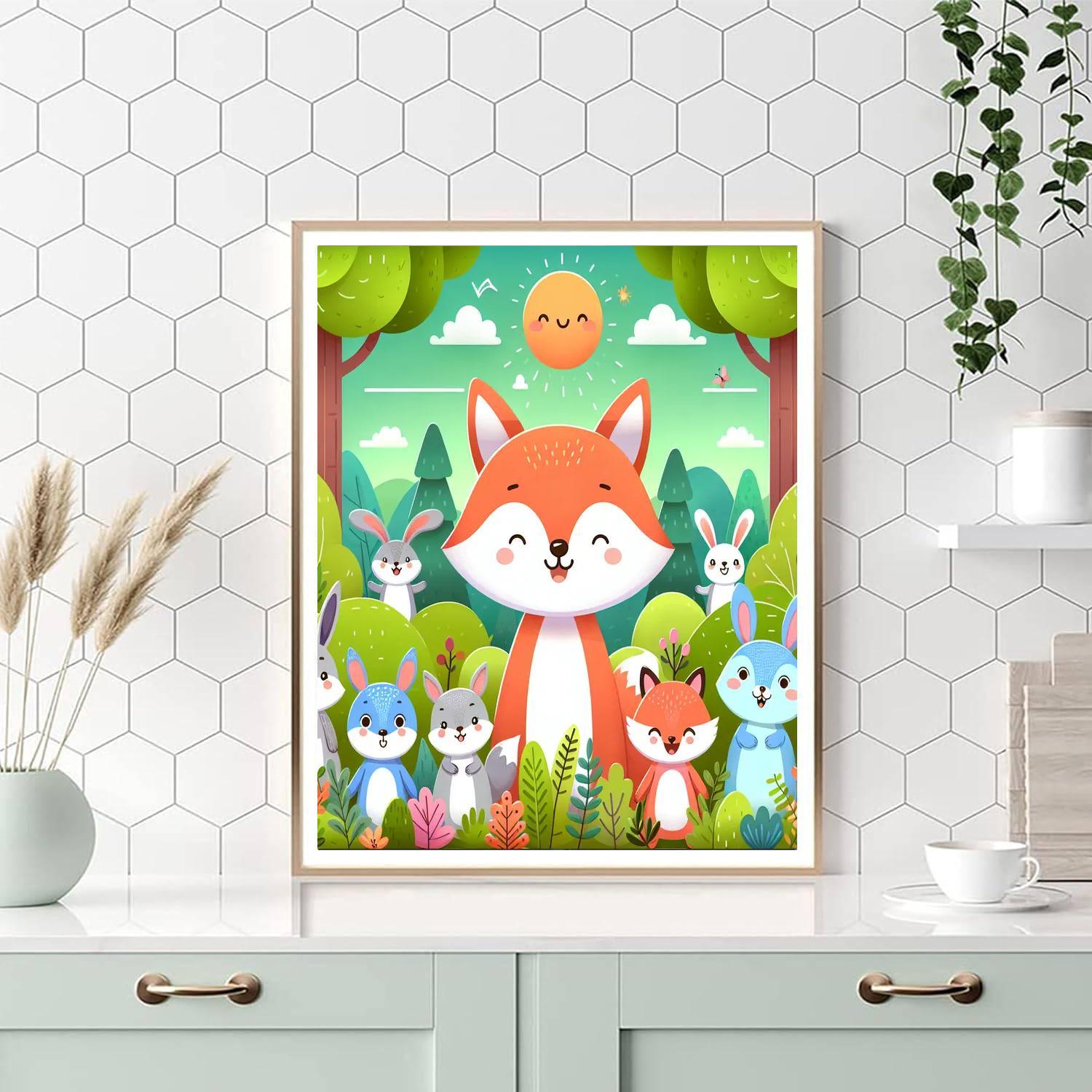 Woodland Animal Adventure Paint By Numbers Kits