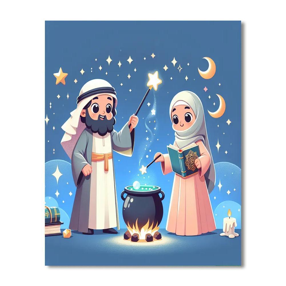 Magical School Of Wizards Paint By Number